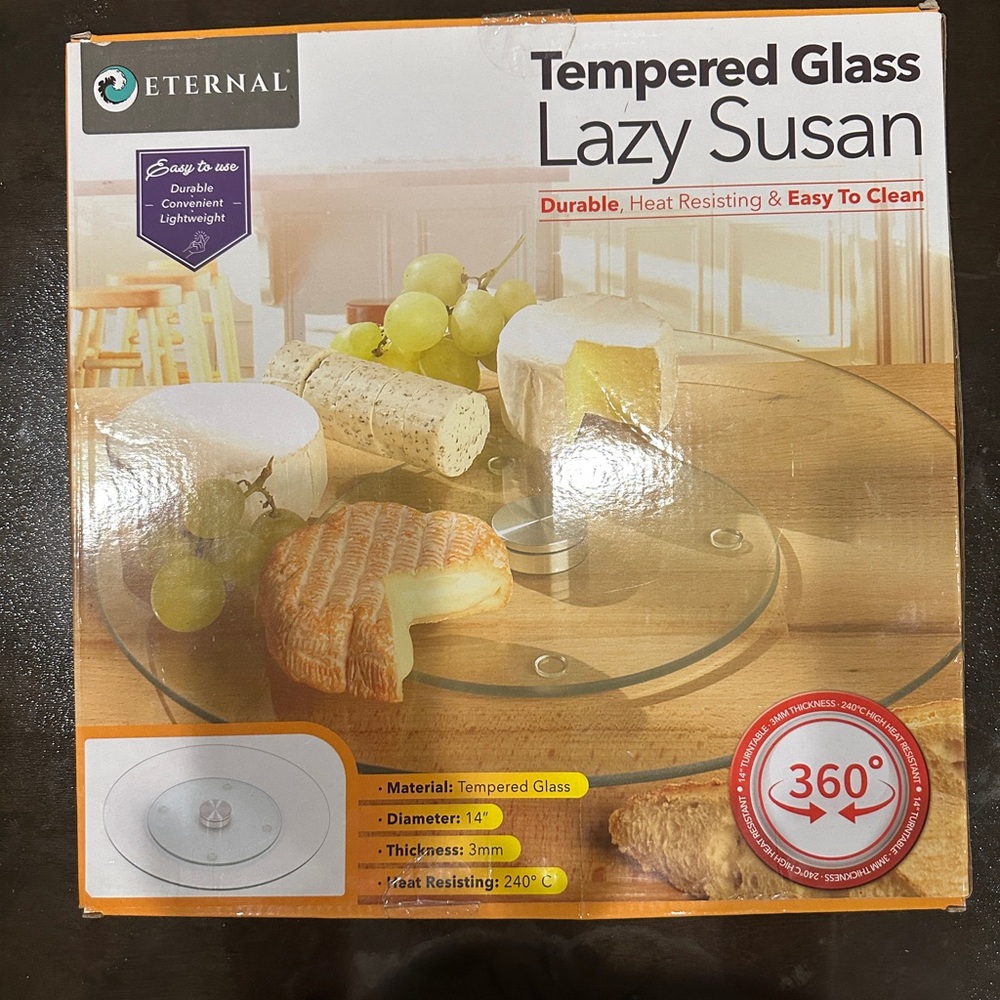 Eternal Tempered Glass Lazy Susan